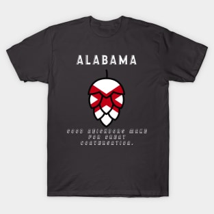 Alabama Craft Beer State Flag United States of Craft Beer T-Shirt T-Shirt